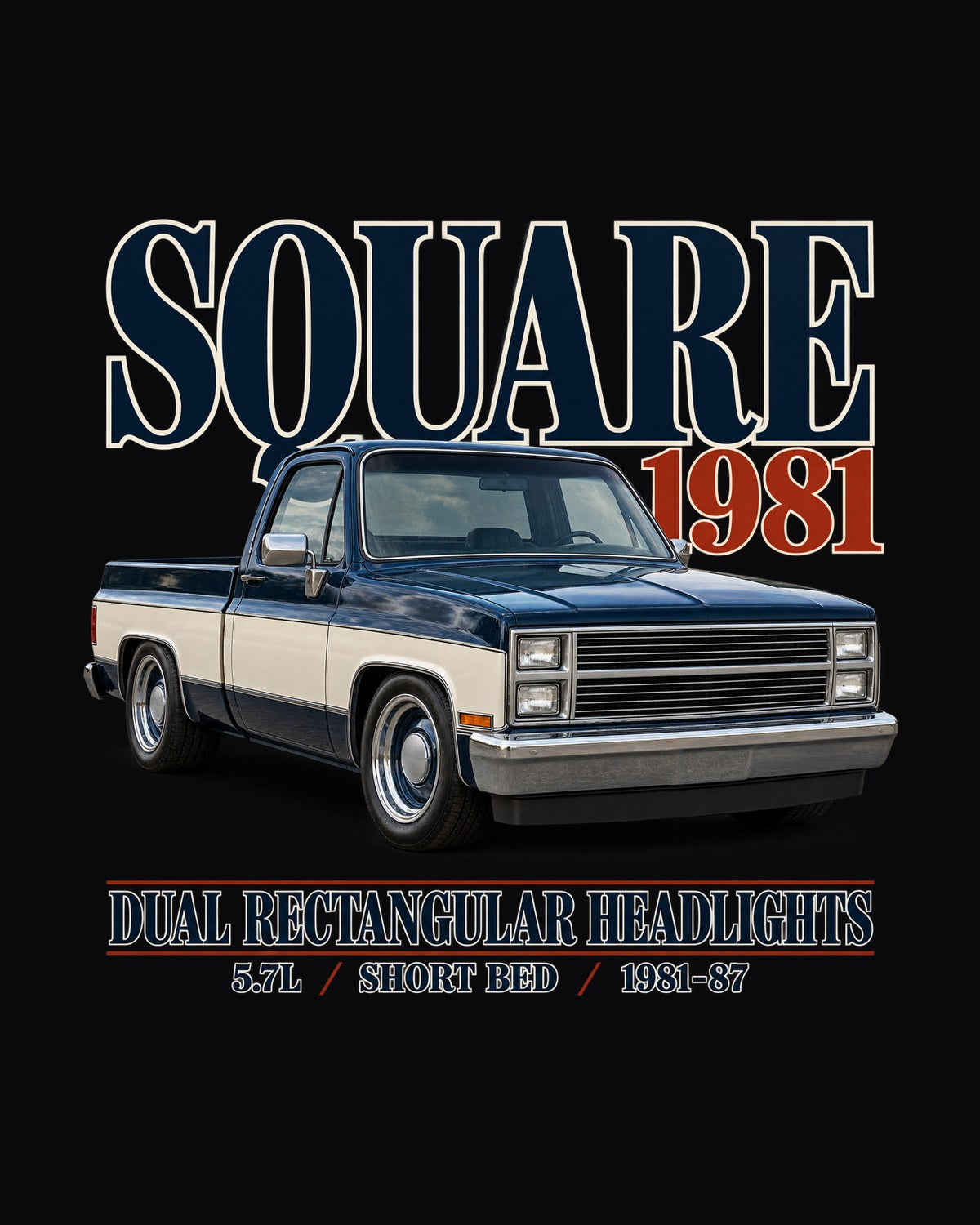 Chevrolet C10 Squarebody 1981-87 Silverado Archive Shirt, Truck Gift design only