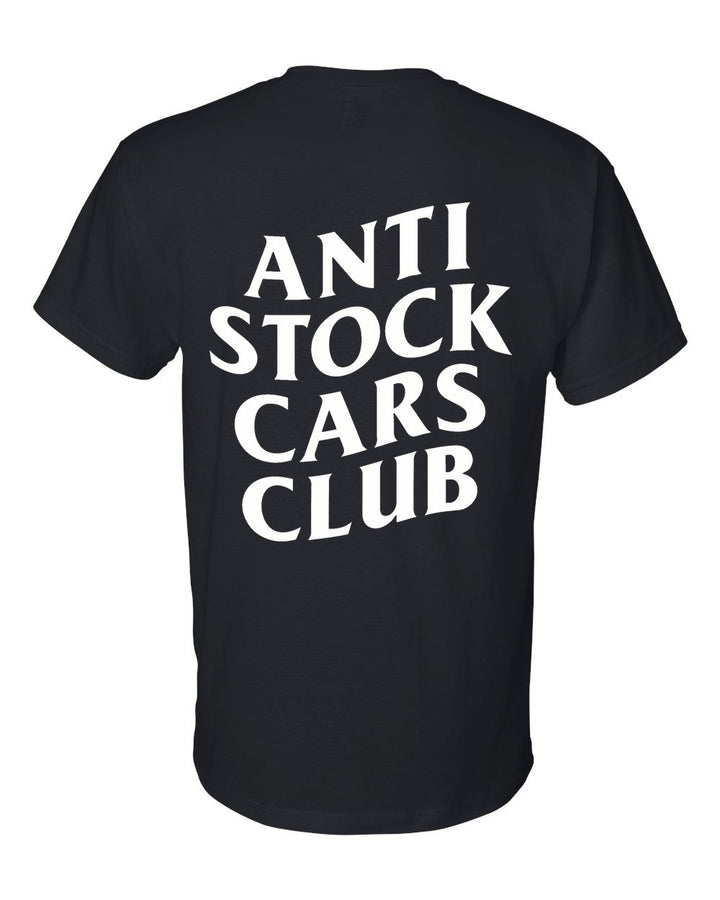 Anti Stock Cars Club Original T-Shirt Black back