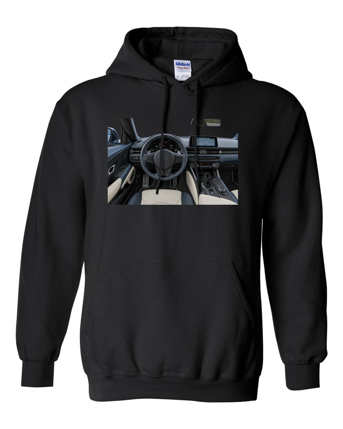 Toyota GR86 ZN8 dimension blueprint in signal red with FA24 boxer callouts black pull over hoodie front view with the design