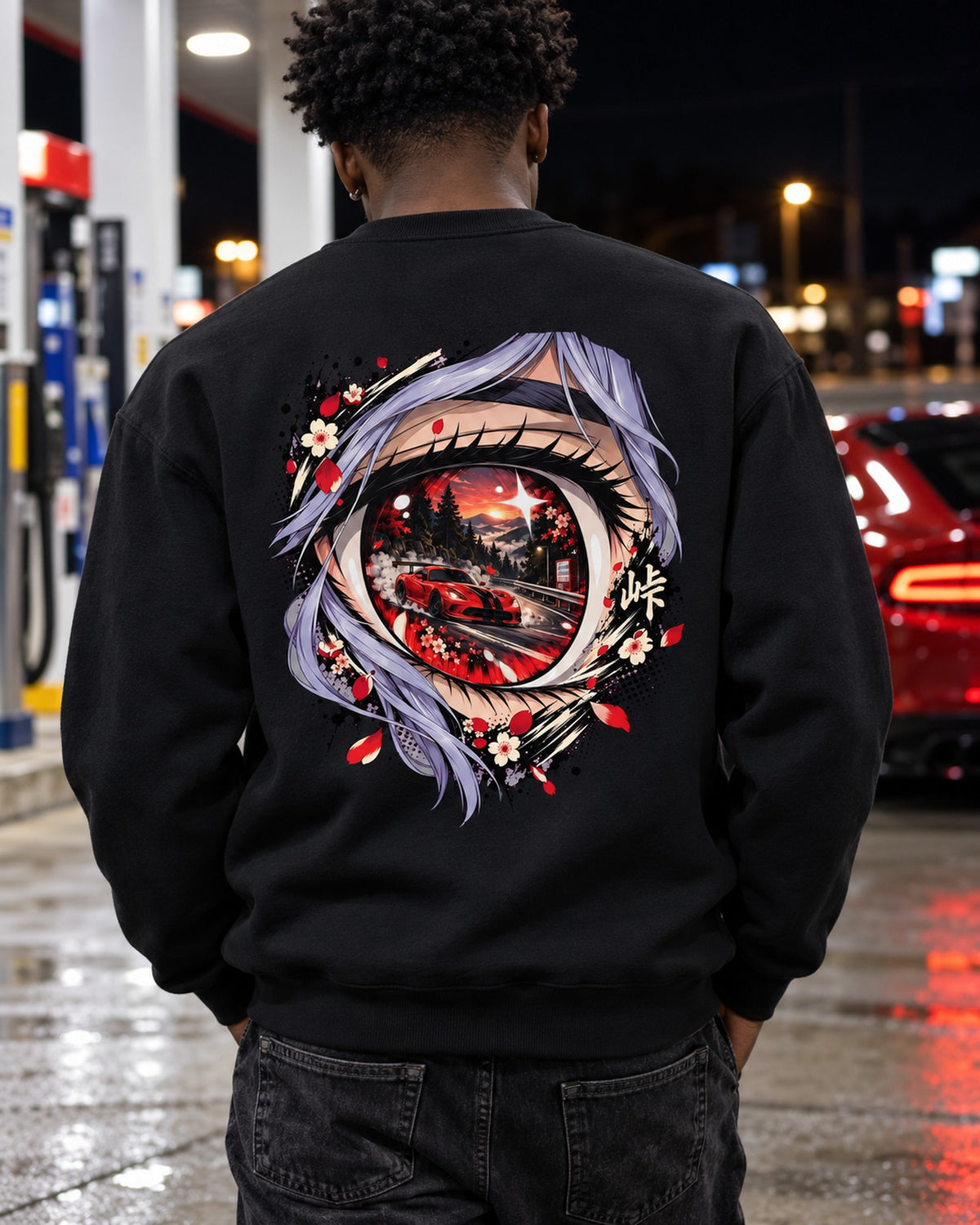 Dodge Viper ACR Anime Girl Shirt, Hoodie & More Crewneck Black worn hero