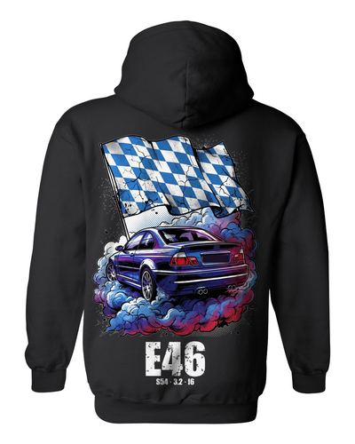 BMW M3 E46 Lozenge Pull Over Hoodie & Zip Hoodie