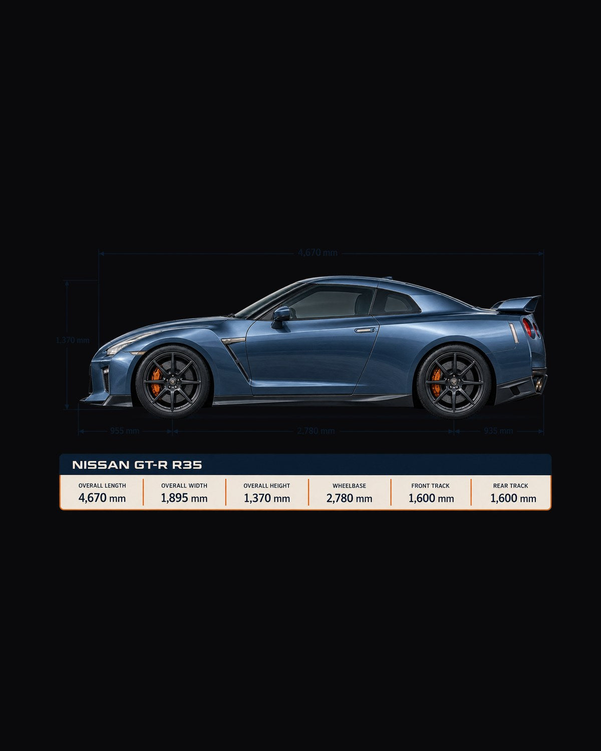 R35 GT-R Premium Editorial Headline Shirt, Third Gear Nissan Tee design only