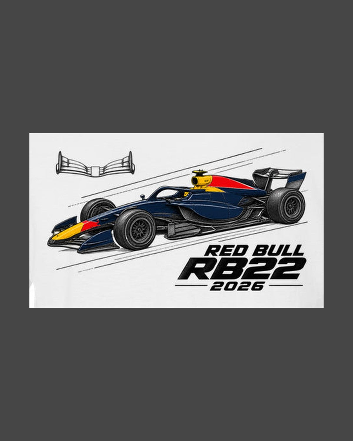 Red Bull RB22 F1 2026 Low Profile Shirt, Formula 1 Fan Tee design only