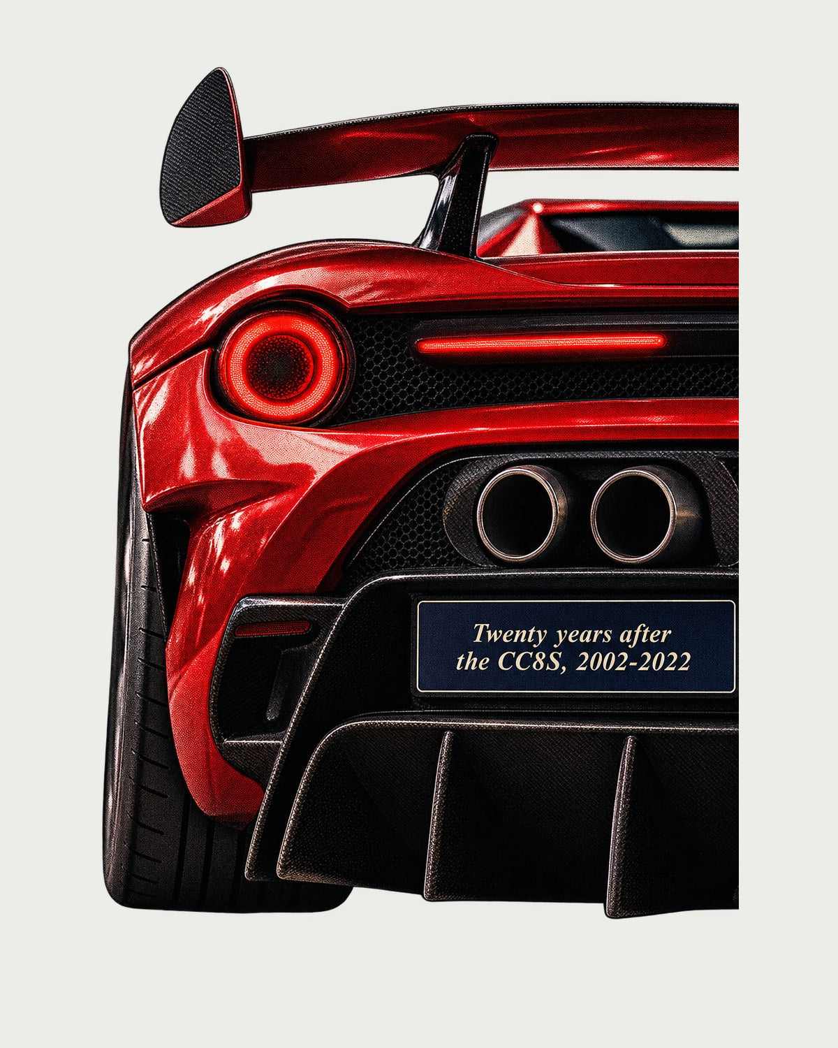 Koenigsegg CC850 Taillight Macro Shirt, CC8S Tribute Tee design only