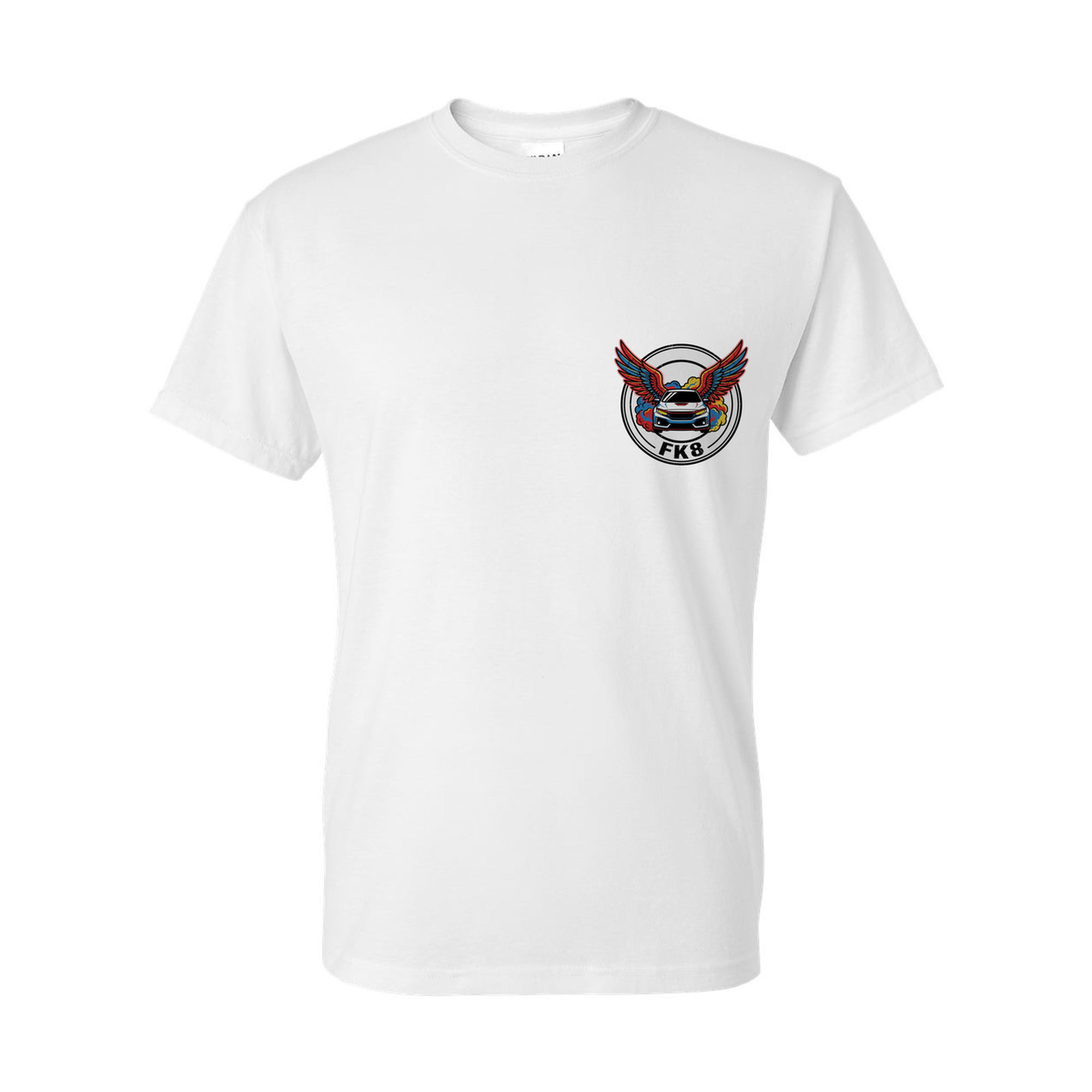Honda Civic Type R Wings T-Shirt — White front emblem