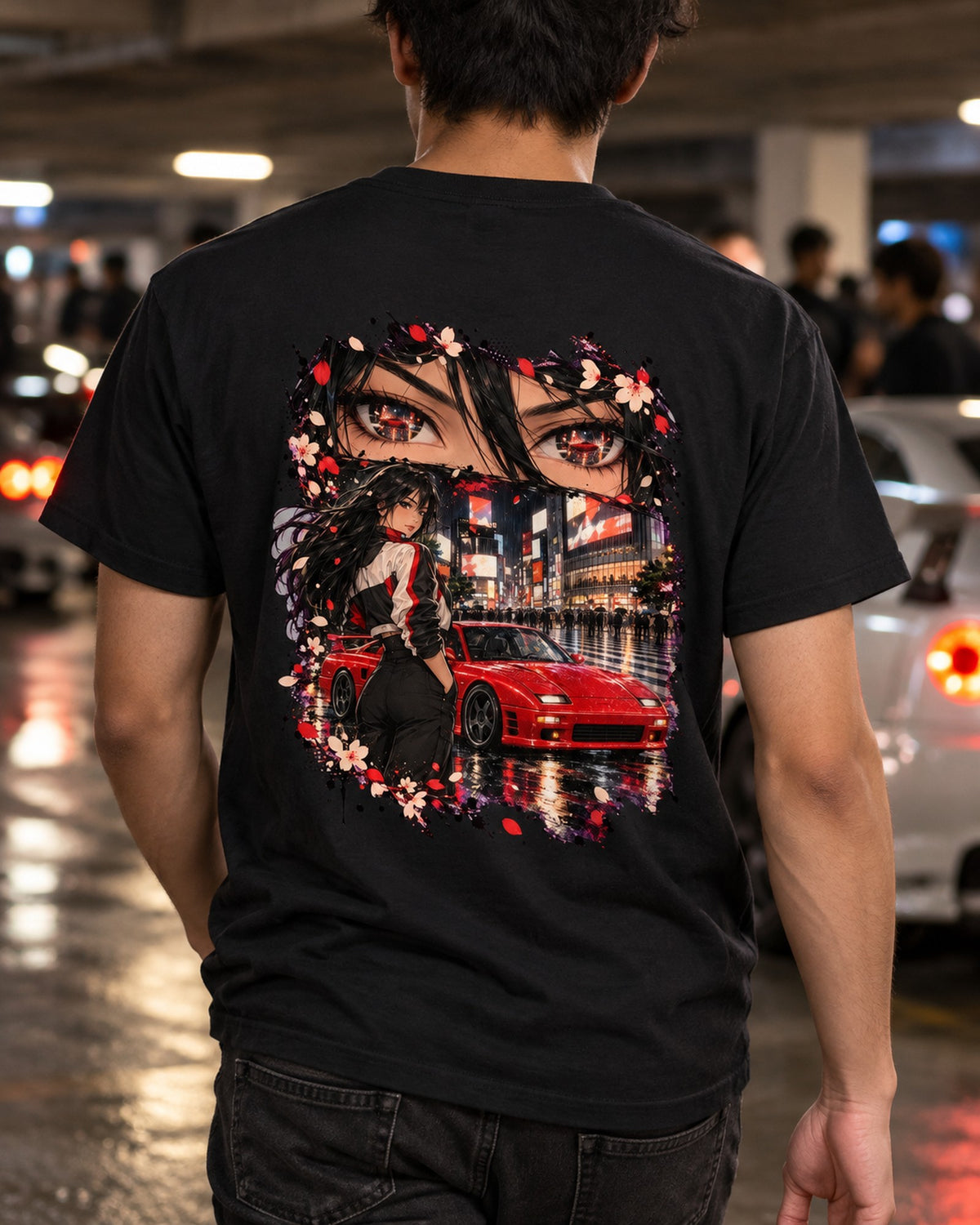 Mitsubishi 3000GT VR-4 Anime Girl Shirt, Hoodie & More T-Shirt Black worn hero