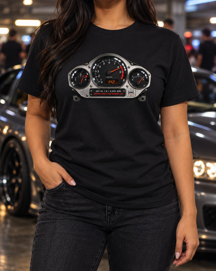 Lotus Exige Series 2 2ZZ-GE 8,500 RPM Redline Cluster Shirt T-Shirt Black worn hero