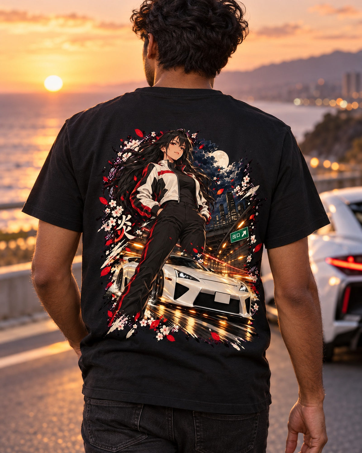 Lexus LFA Anime Girl Shirt, Hoodie & More T-Shirt Black worn hero