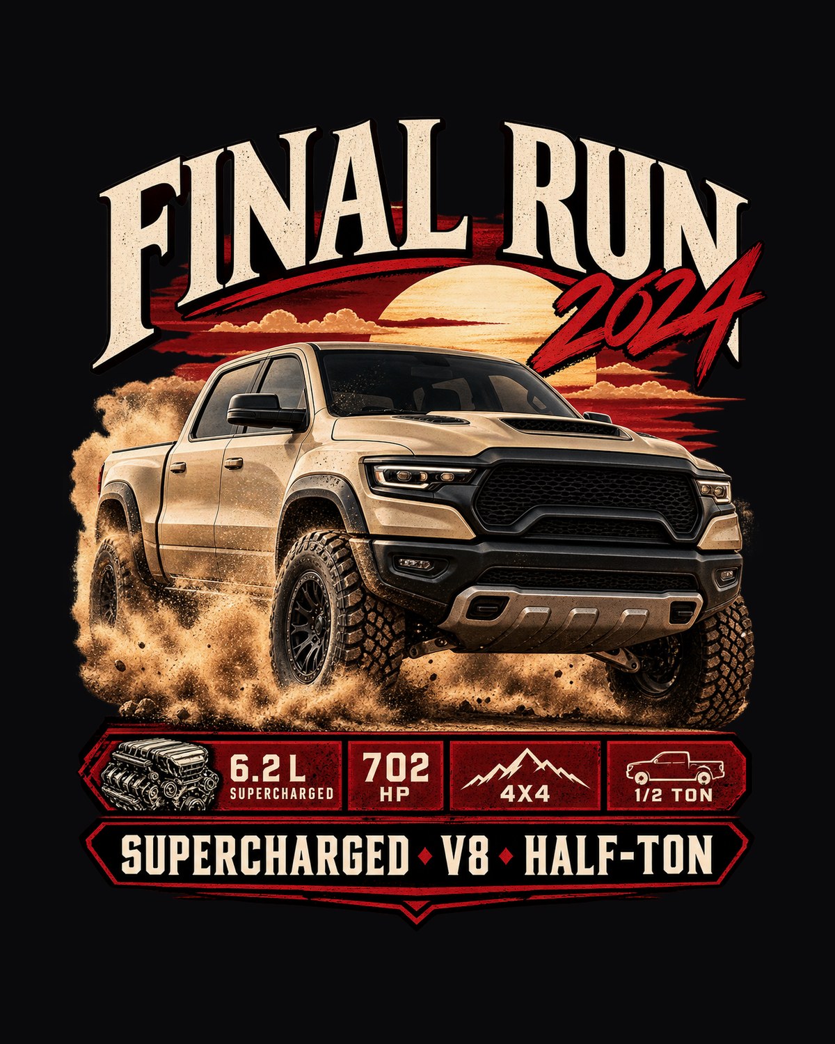 Ram 1500 TRX Final Edition Archive Panel Shirt, Truck Guy Gift design only