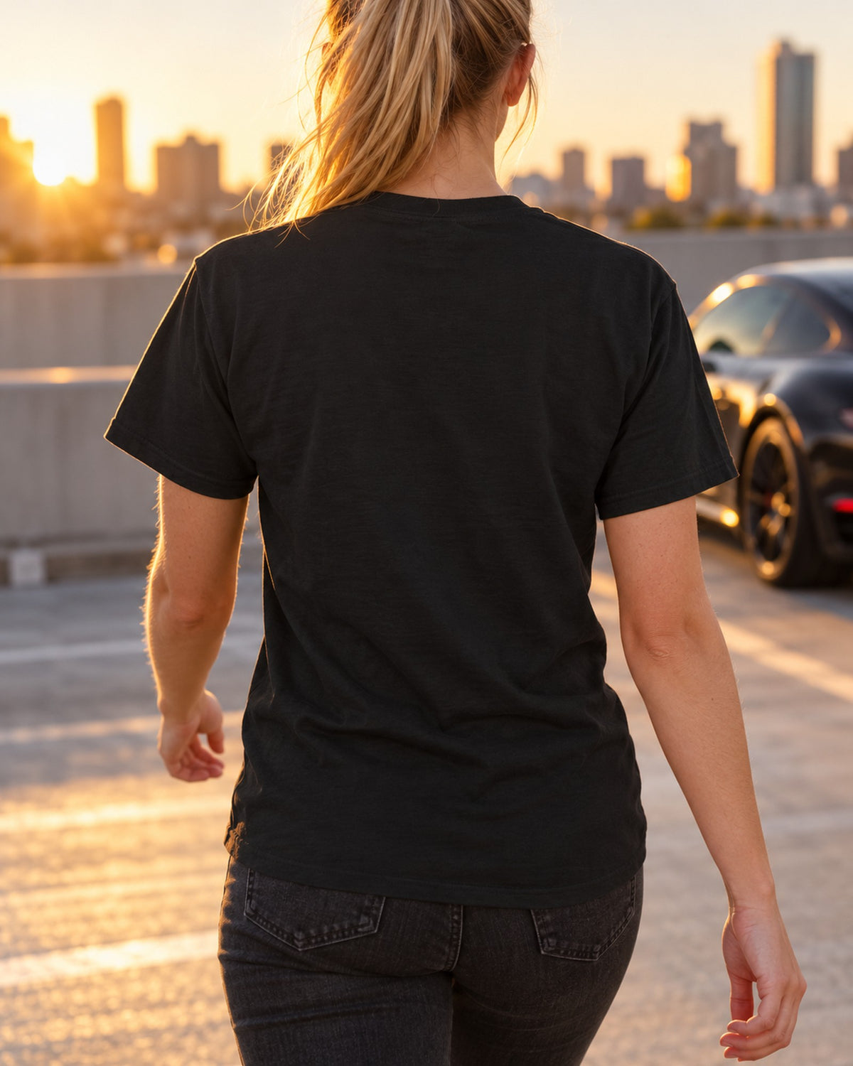 Funny I Park Far Away Shirt for Car Guys T-Shirt Black worn hero