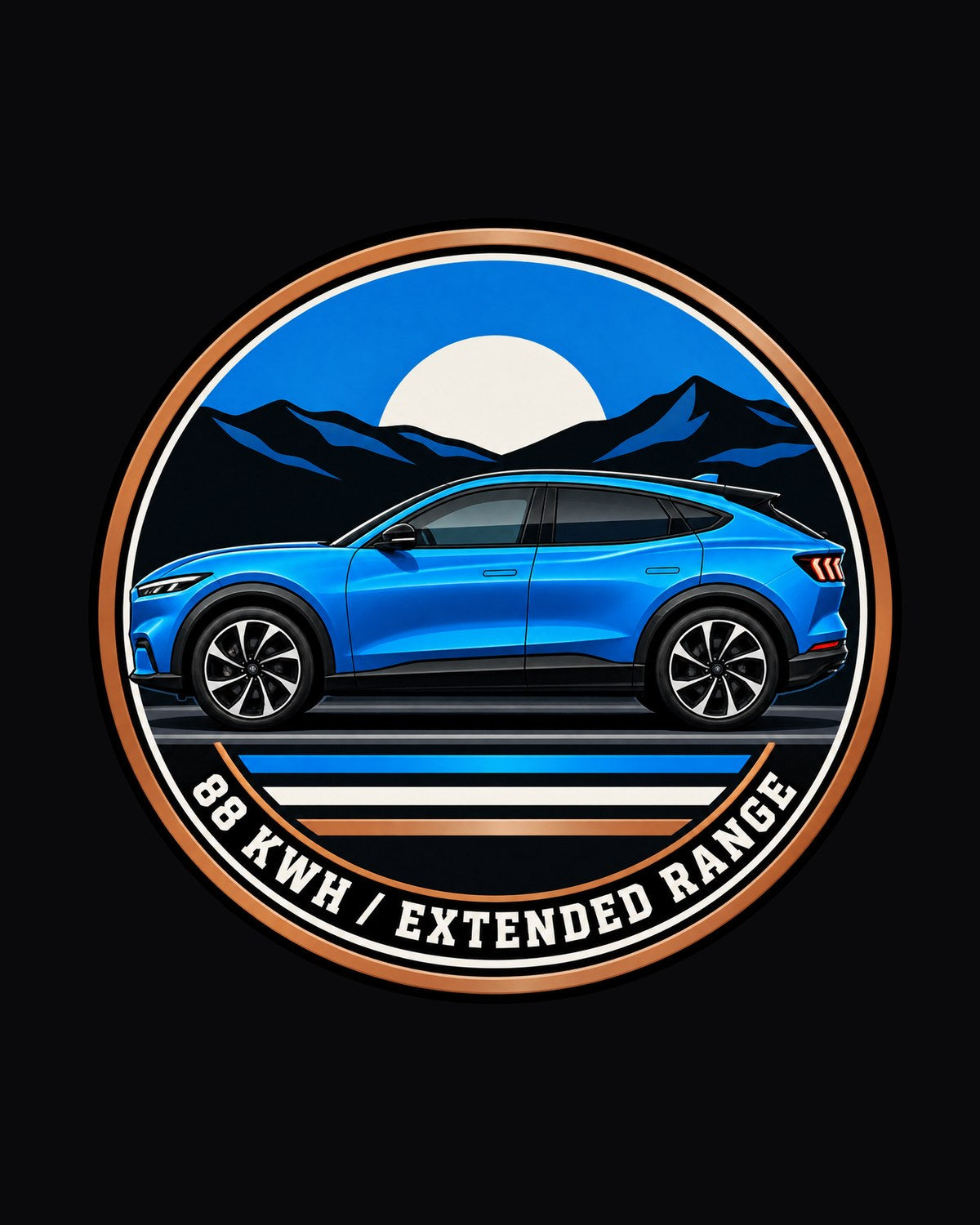 Ford Mustang Mach-E CX727 Screen HUD Shirt, One Gear 3.5 Sec design only