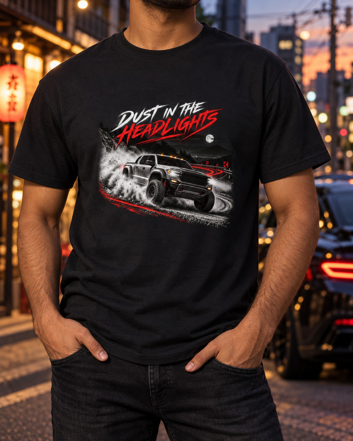 2024 Ford Ranger Raptor P703 Redback Dust Night Shirt T-Shirt Black worn hero