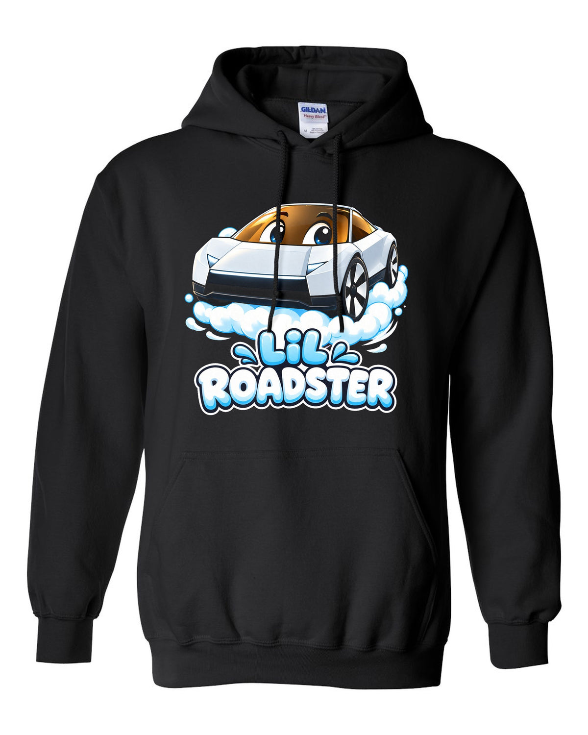 Lil Roadster Pull Over Hoodie Black front