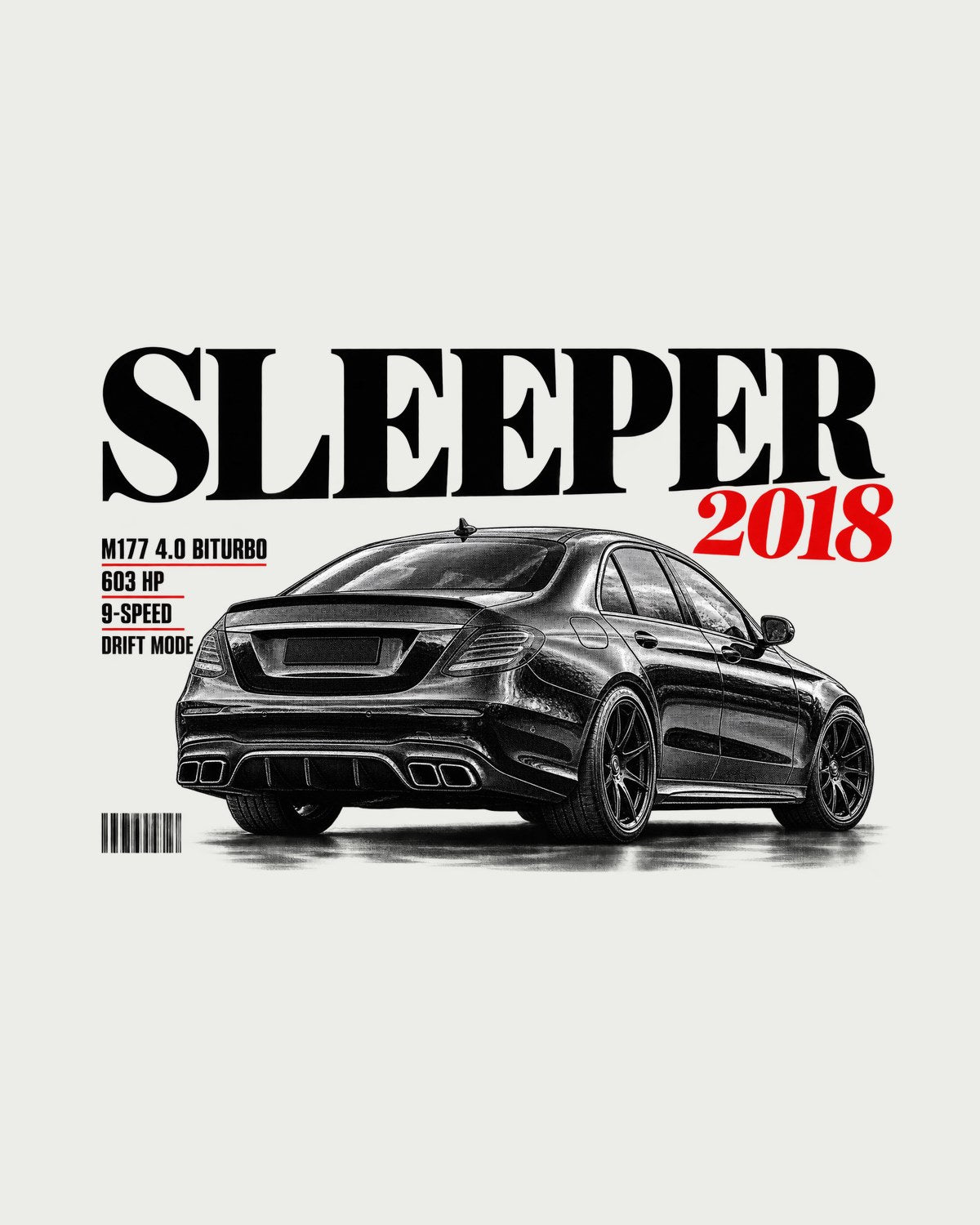 Mercedes E63 S W213 M177 Sleeper Editorial Shirt, 603 HP design only
