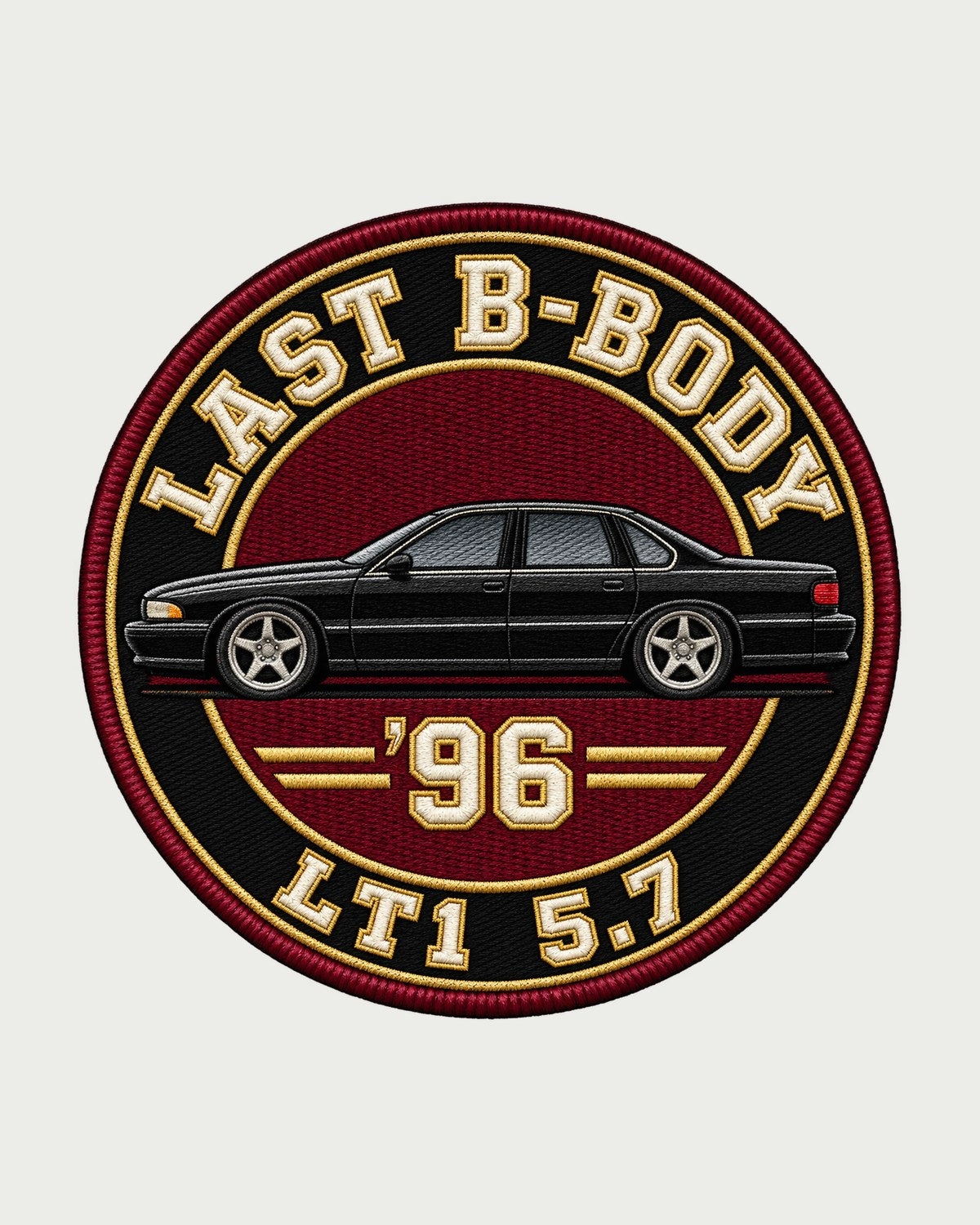 1996 Chevrolet Impala SS Last B-Body Varsity Crest Shirt design only