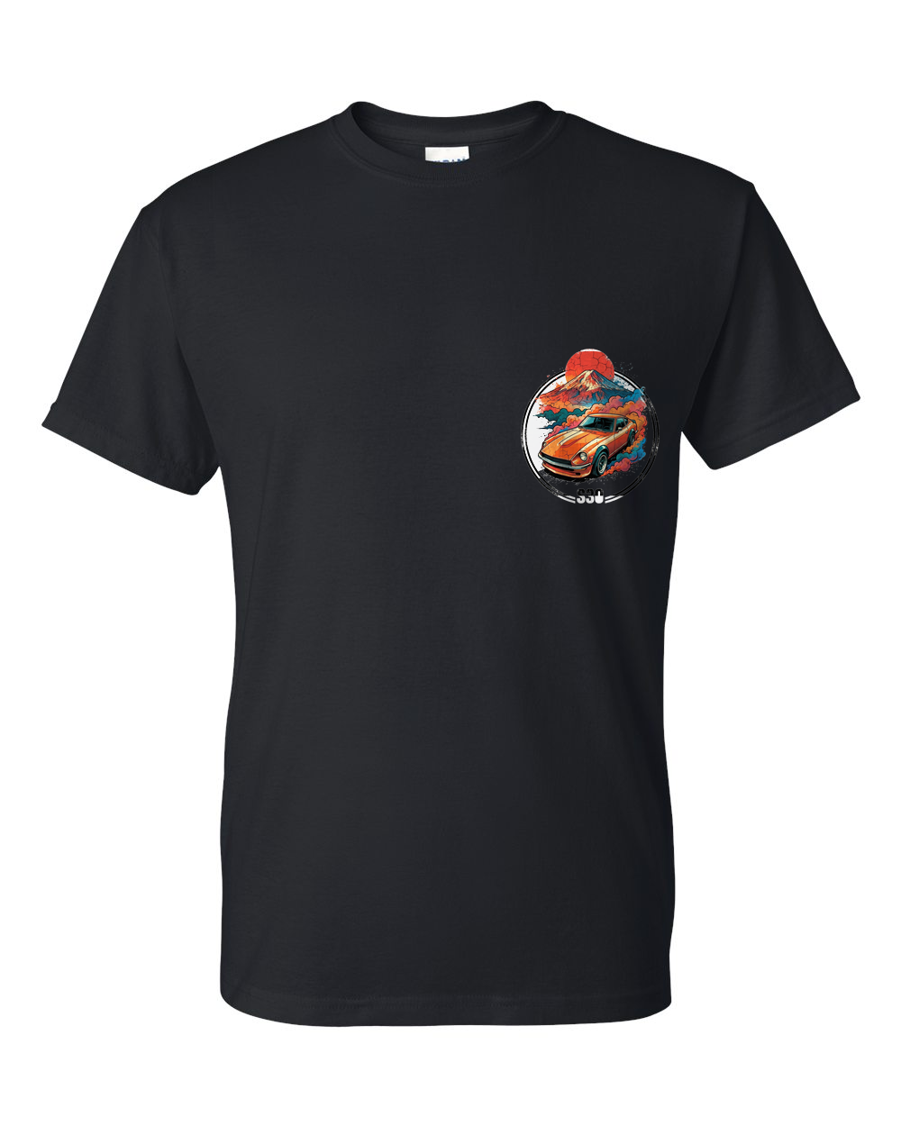 Datsun 240Z Sunrise T-Shirt — Black front emblem