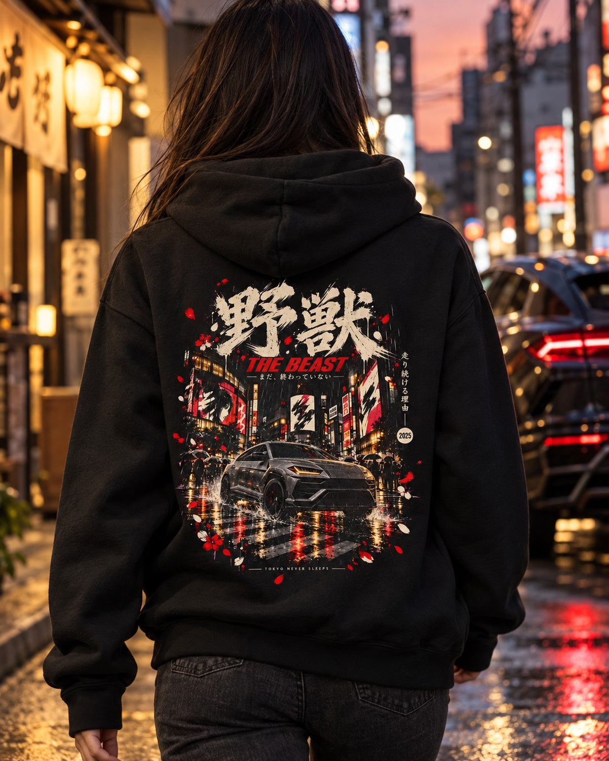 Lamborghini Urus The Beast Shirt, Hoodie & More Pull Over Hoodie Black worn hero