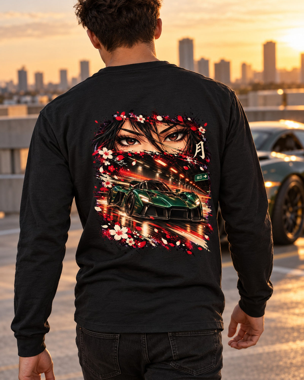 Aston Martin Valkyrie Anime Girl Shirt, Hoodie & More Long Sleeve Black worn hero