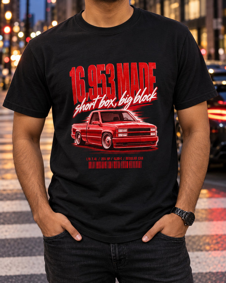 Chevrolet 454 SS Pickup 1990-93 Street Poster Shirt, Truck Guy Gift T-Shirt Black worn hero