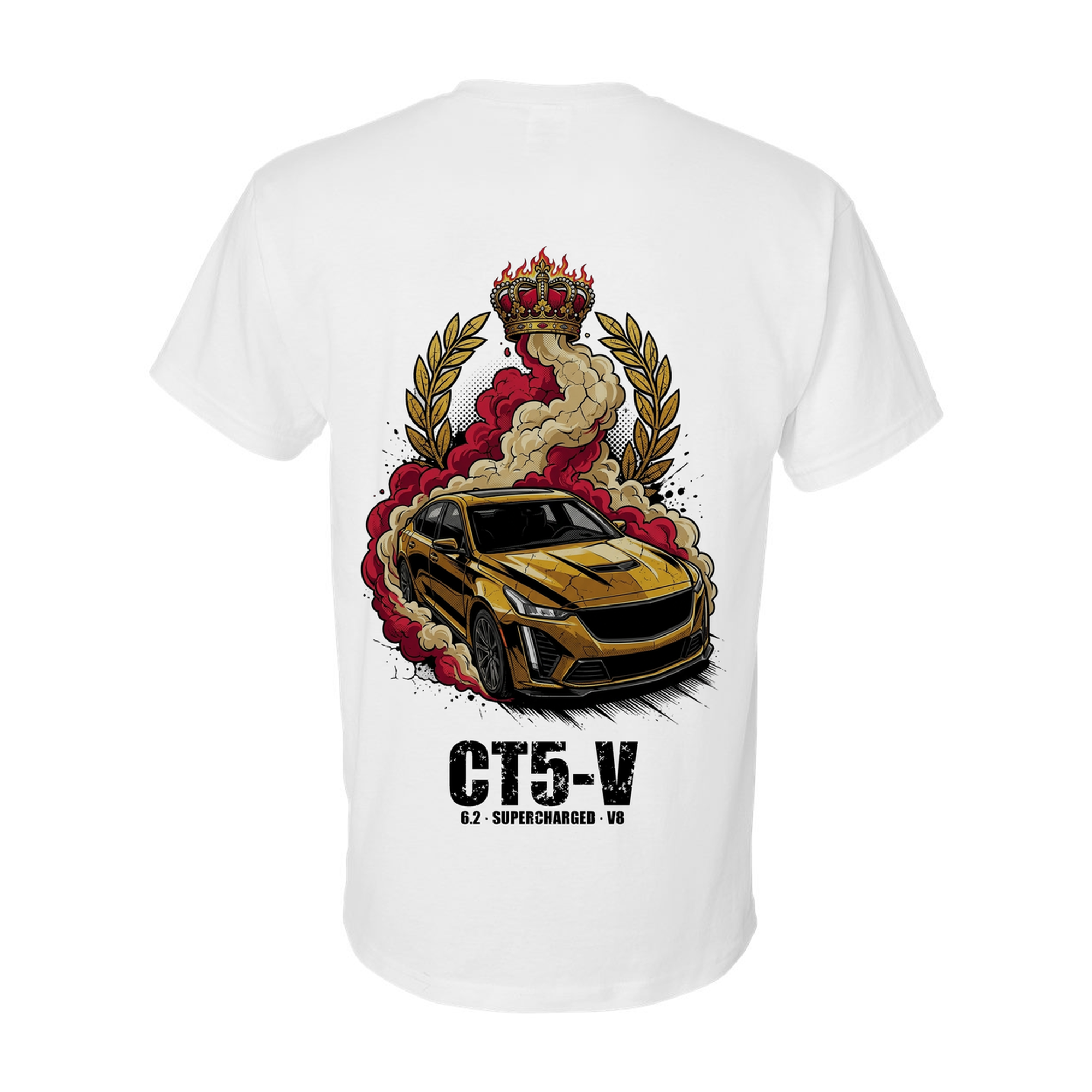 Cadillac CT5-V Crown T-Shirt — White back