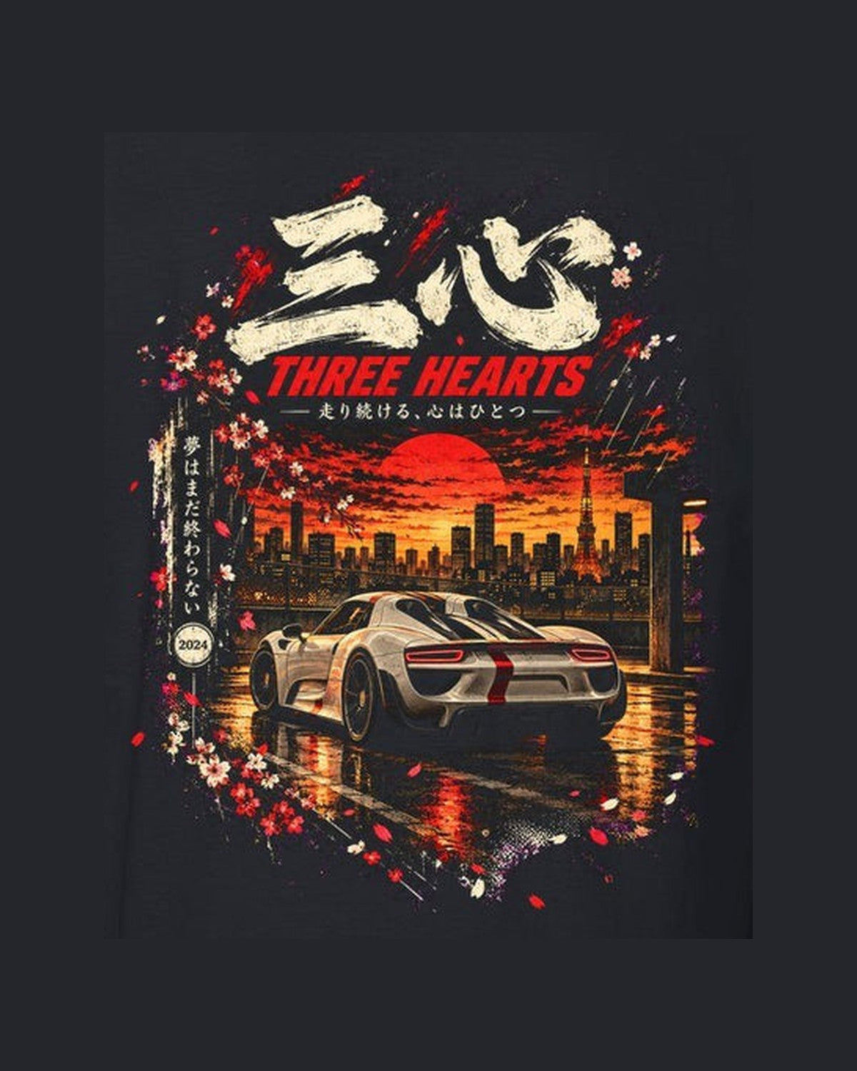 Porsche 918 Spyder Three Hearts Shirt, Hoodie & More design only