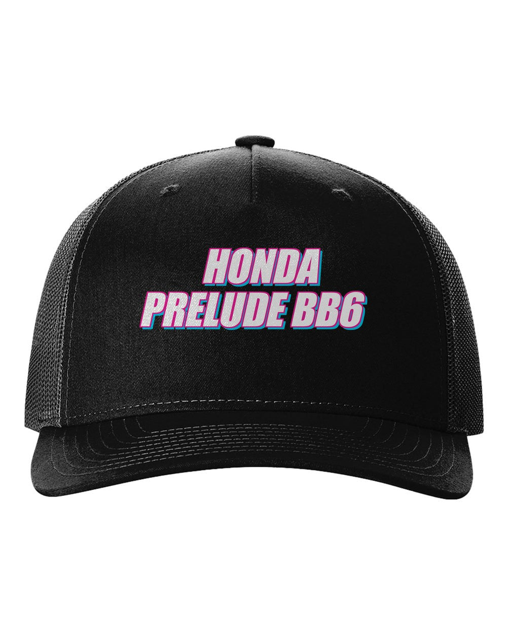 black hat front view with 車魂 mark