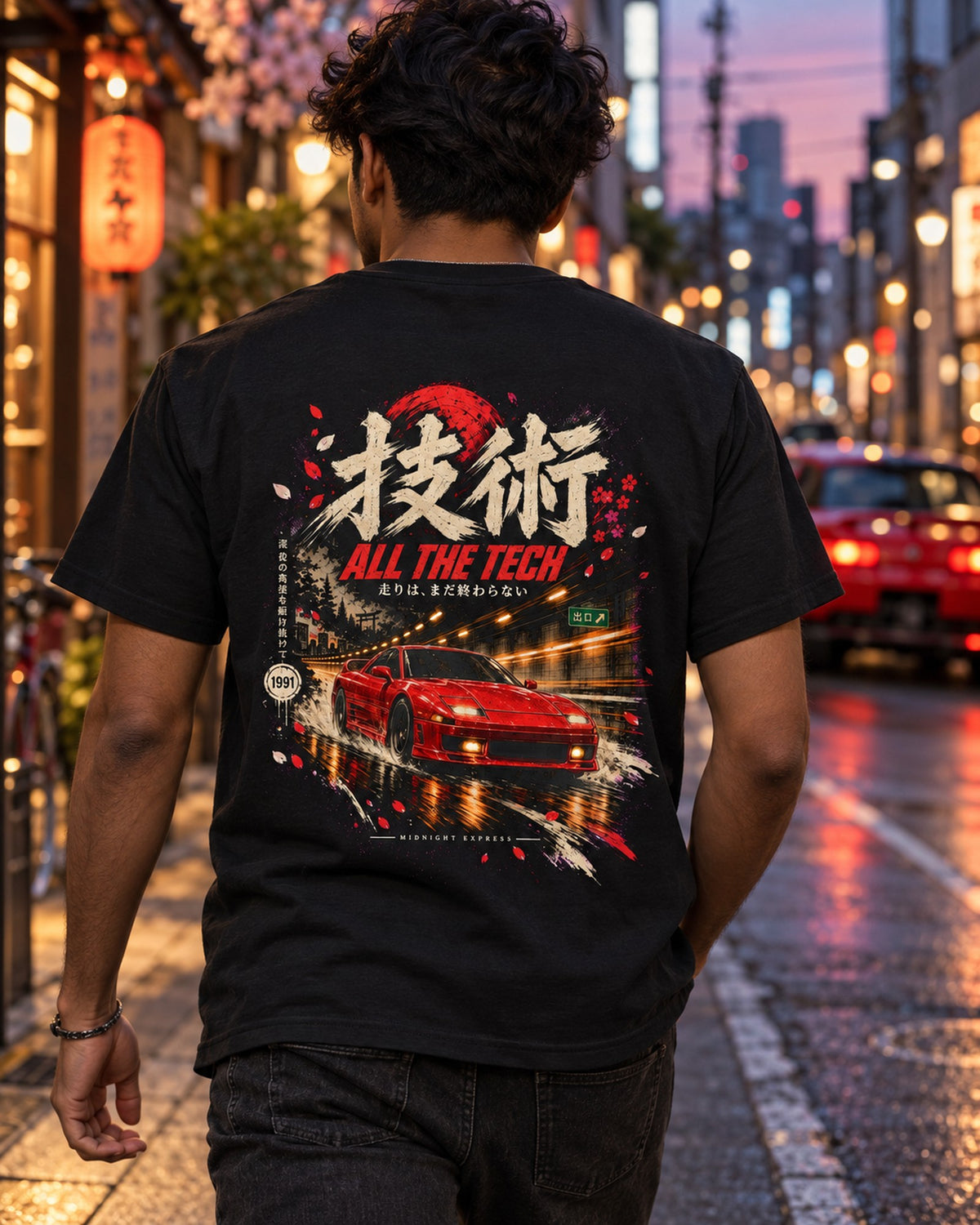 Mitsubishi 3000GT VR-4 All The Tech Shirt, Hoodie & More T-Shirt Black worn hero