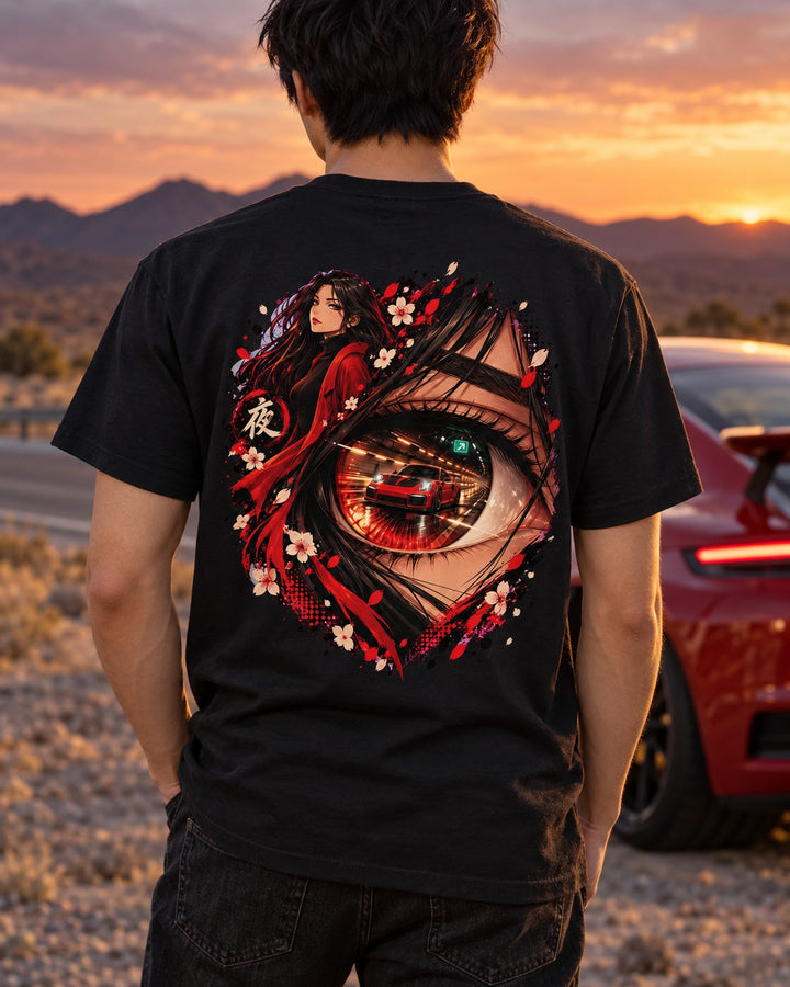 Porsche 911 GT2 RS Anime Girl Shirt, Hoodie & More T-Shirt Black worn hero
