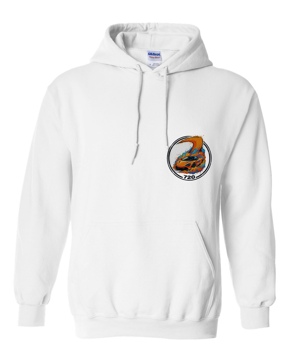 Pull Over Hoodie White front