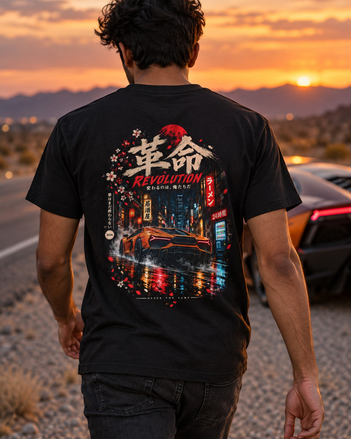 Lamborghini Revuelto Revolution Shirt, Hoodie & More T-Shirt Black worn hero
