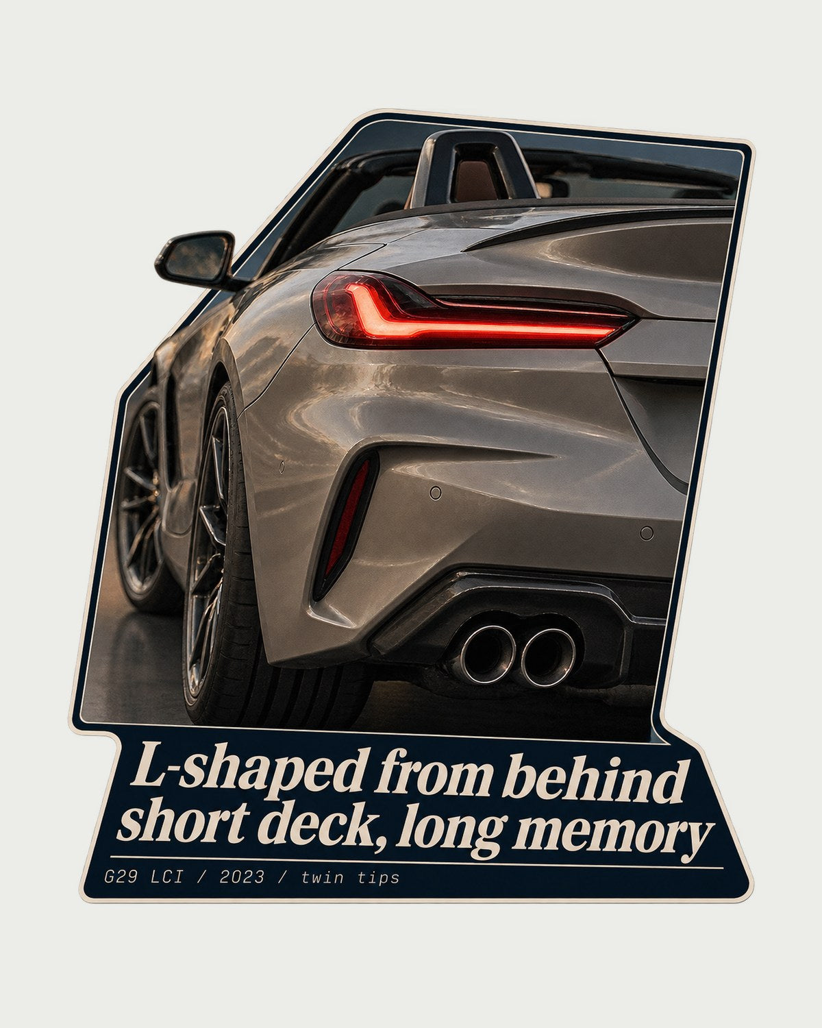 BMW Z4 G29 LCI Taillight Macro Shirt, 2023 Roadster Tee design only