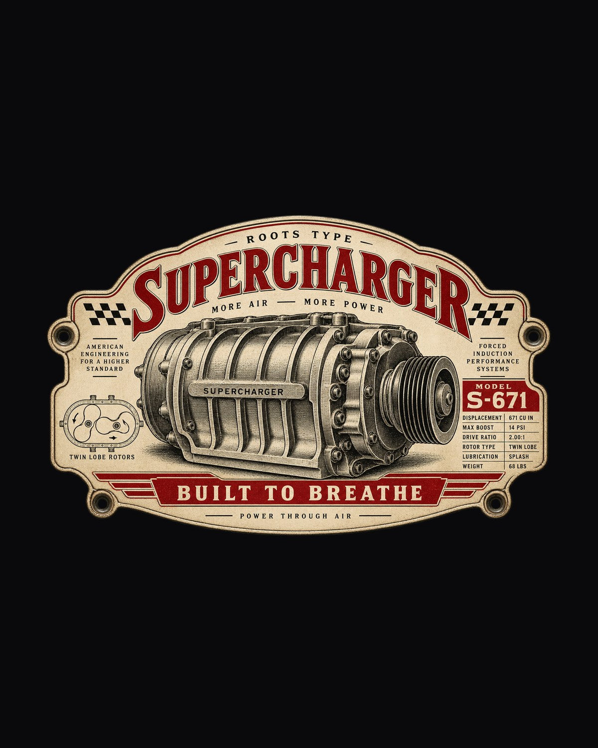 2023 Ford F-150 Raptor R P702 Supercharger Spec Plate Shirt design only