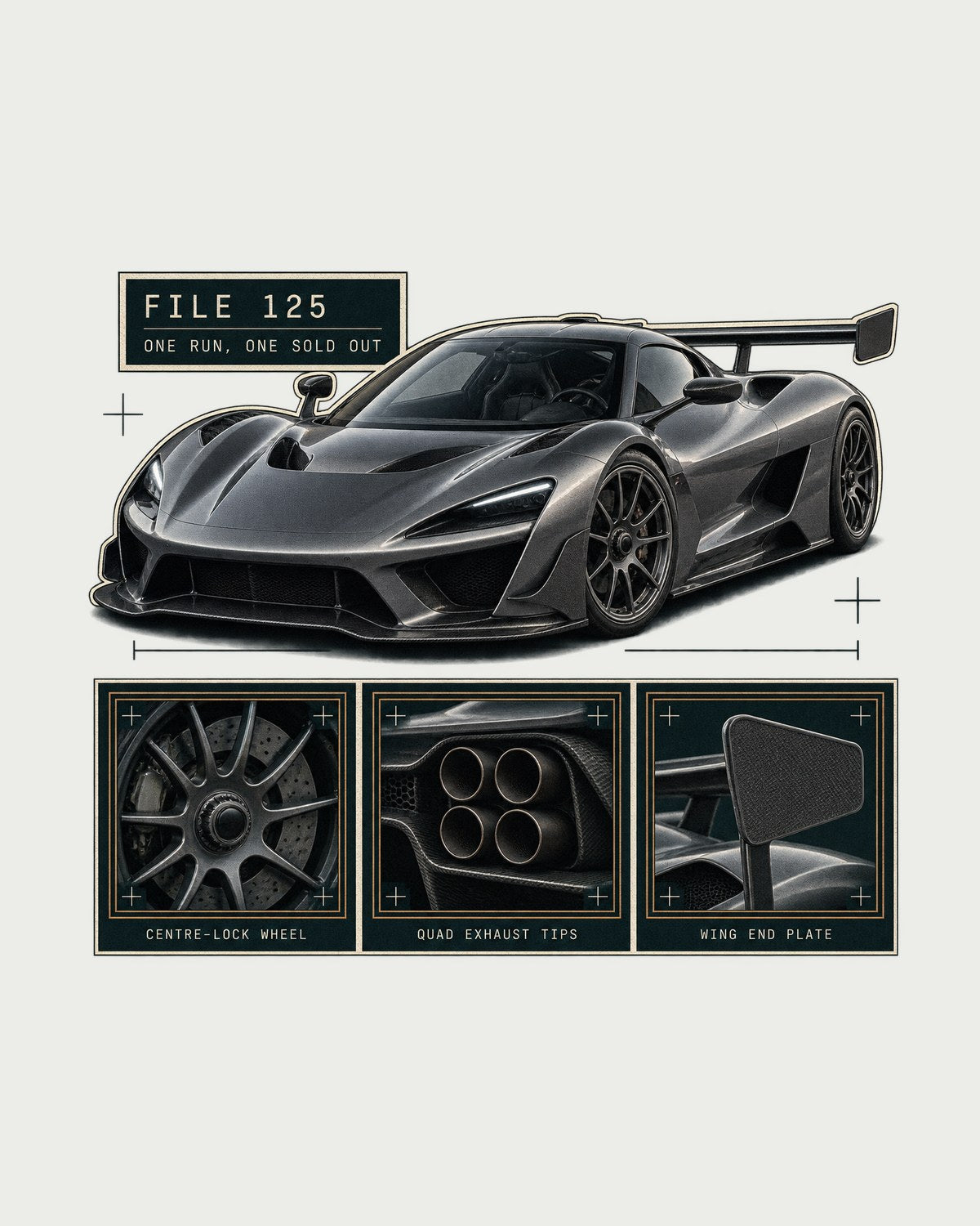 Koenigsegg Jesko Attack Dossier Panels Shirt, File 125 Car Tee design only