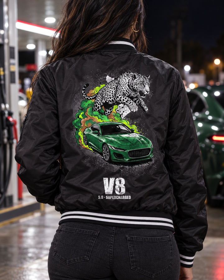 Jaguar F-Type Leaper Bomber Jacket worn hero