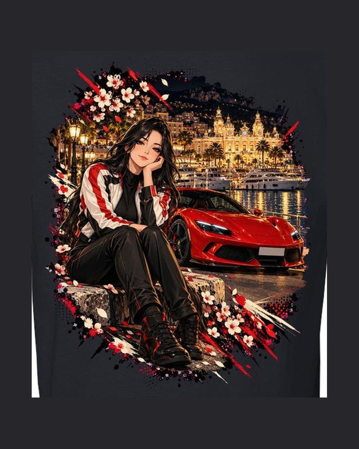 Ferrari 296 GTB Anime Girl Shirt, Hoodie & More design only