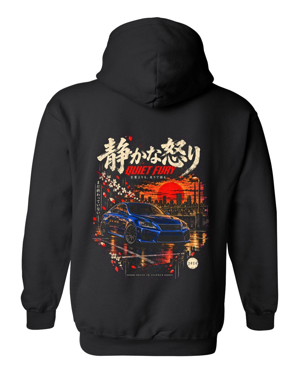 Lexus IS F Pull Over Hoodie Black back