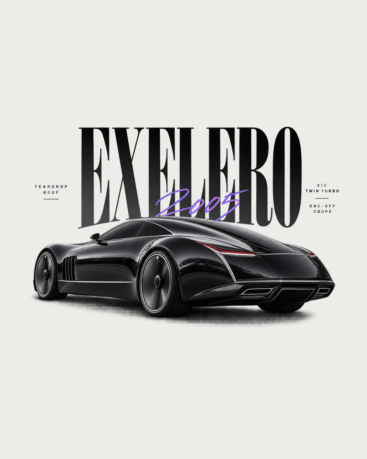 Maybach Exelero 2005 Teardrop Roof Editorial Shirt design only
