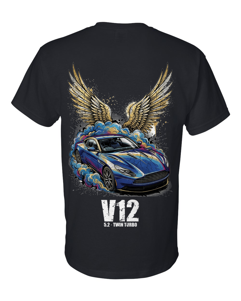 Aston Martin DB11 Wings T-Shirt — Black back