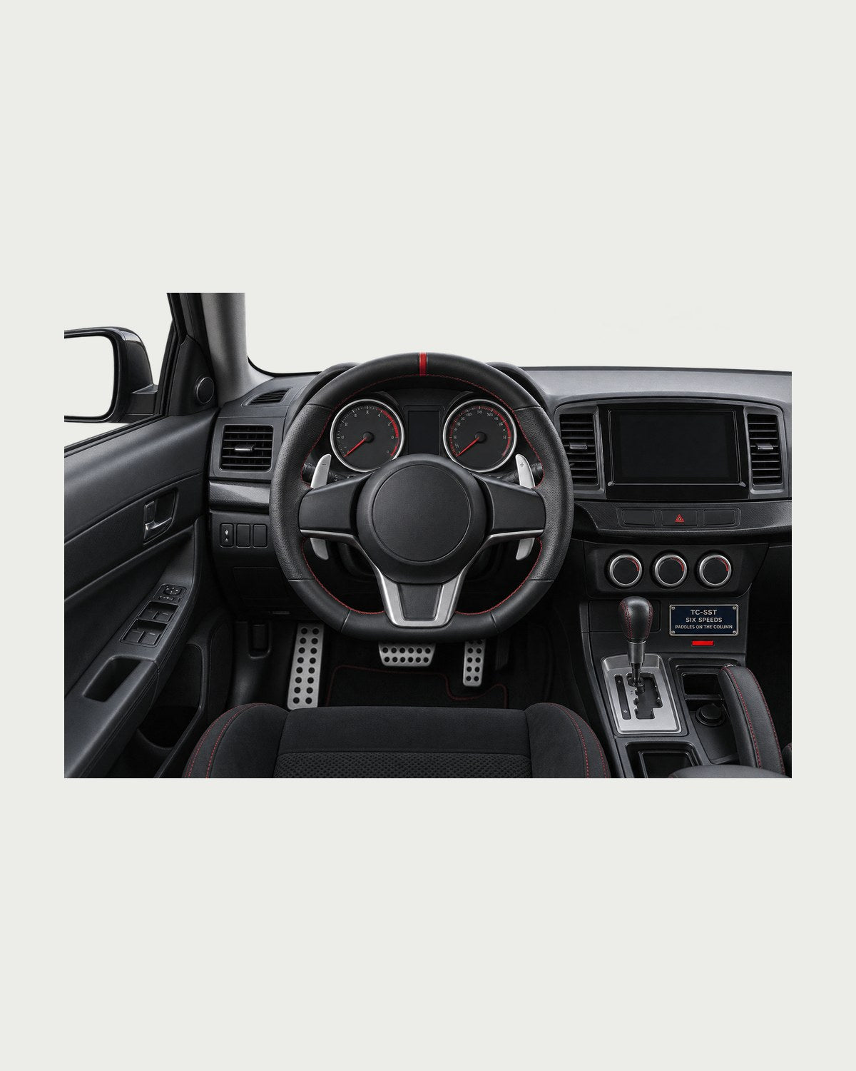 Mitsubishi Evo X TC-SST Cockpit Gauge Shirt, Paddle Shifters design only