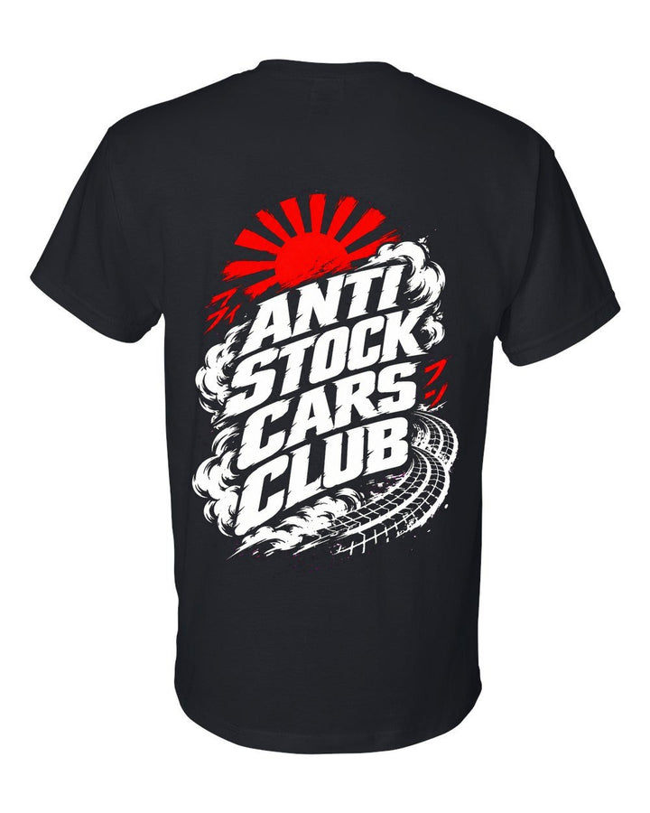 Anti Stock Cars Club Tokyo Drift T-Shirt Black back