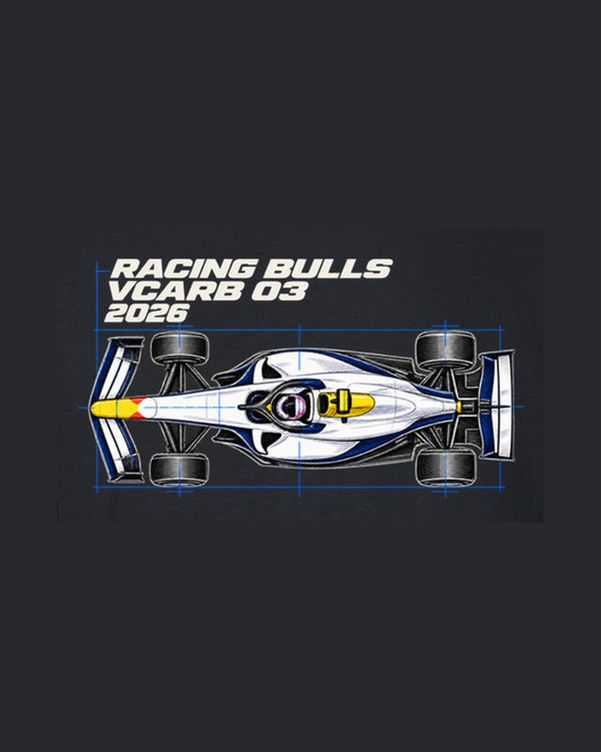 Racing Bulls VCARB 03 F1 2026 Horizontal Plan Shirt, Formula 1 Fan Tee design only
