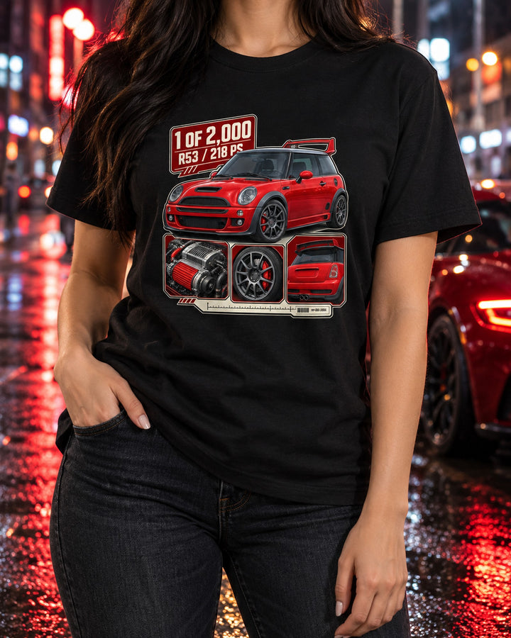 Mini Cooper S Works GP R53 2006 Dossier Shirt, 1 of 2,000 T-Shirt Black worn hero