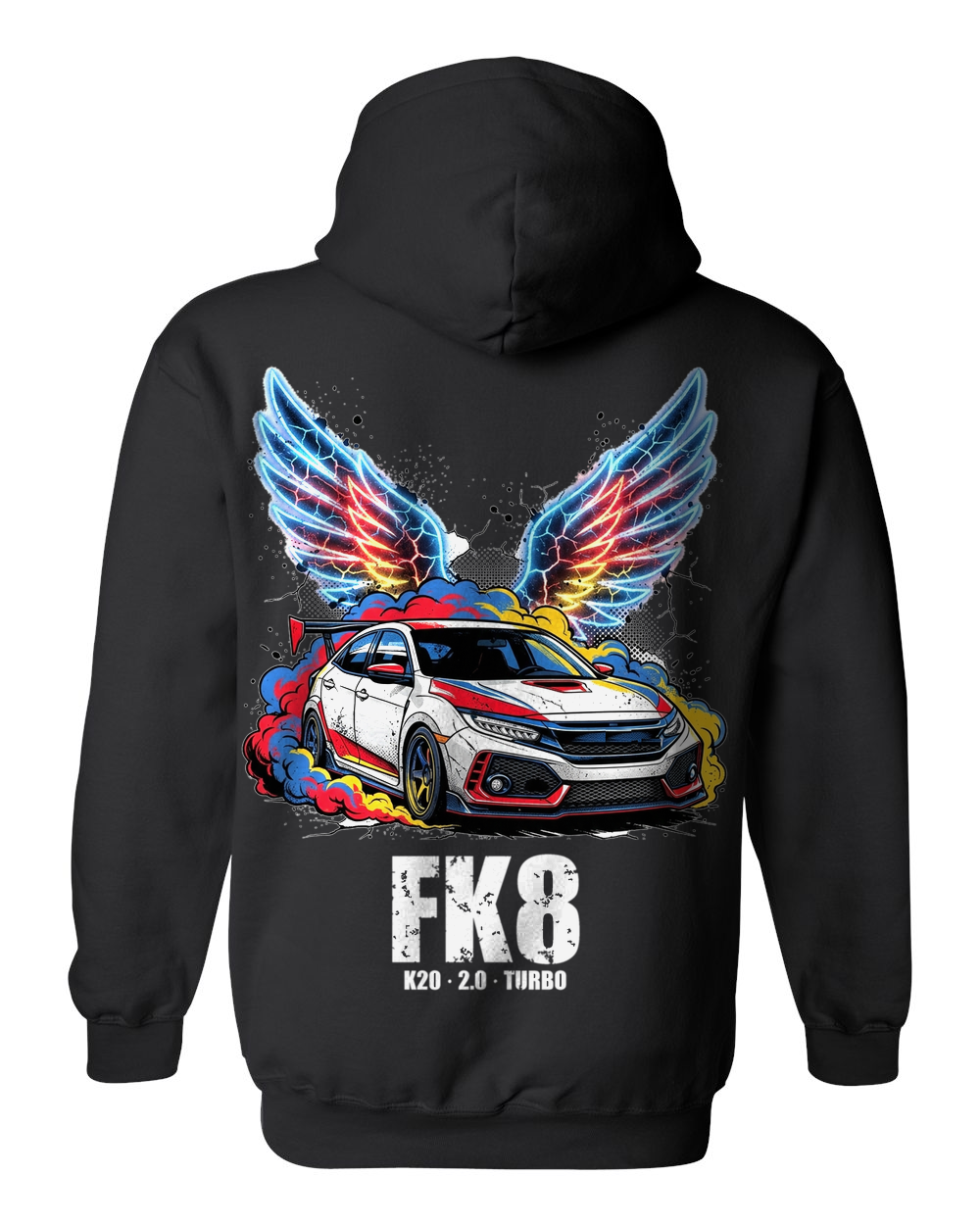 Pull Over Hoodie Black back