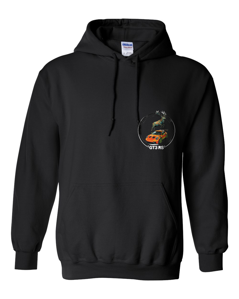 Pull Over Hoodie Black front