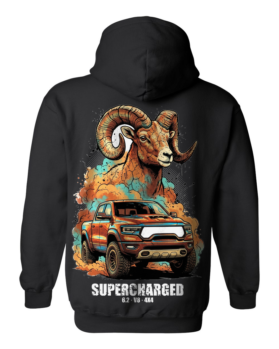 Pull Over Hoodie Black back
