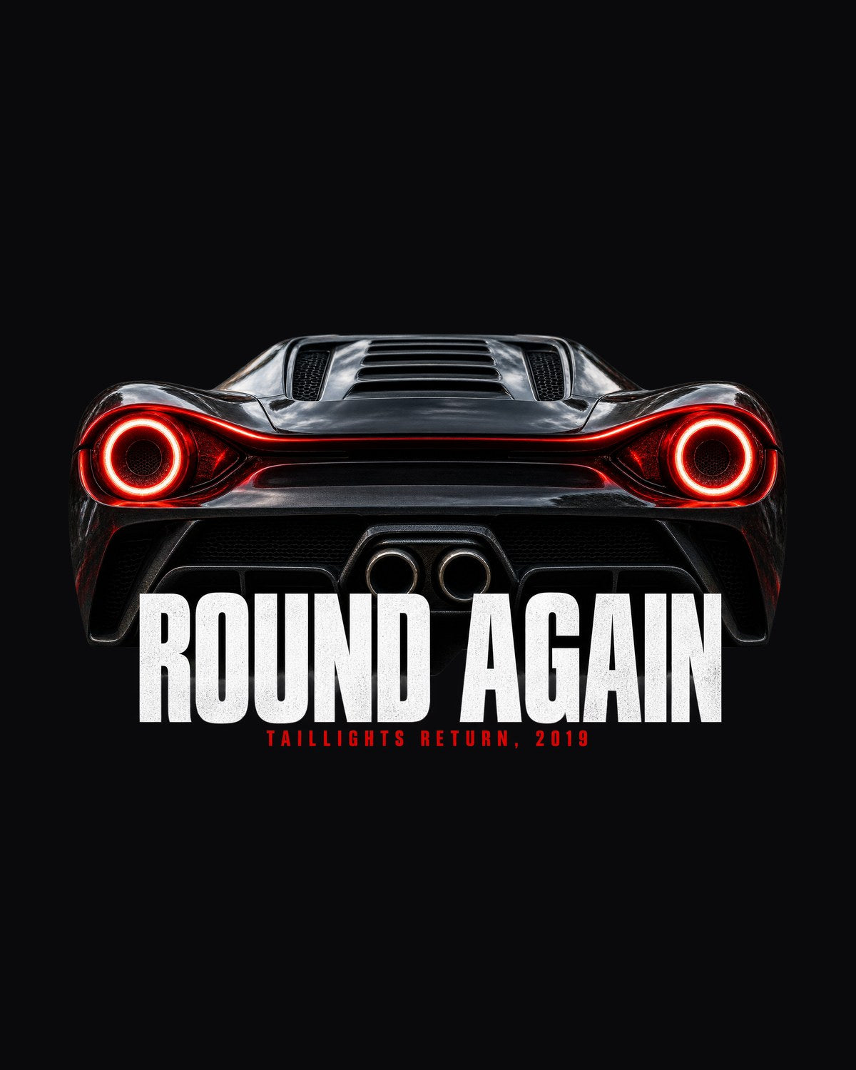 Ferrari F8 Tributo Round Taillight Macro print Tee design only