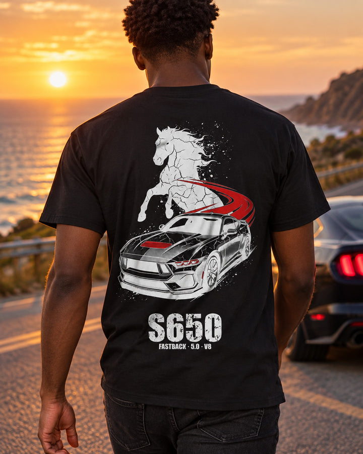 Mustang S650 Stallion T-Shirt worn hero