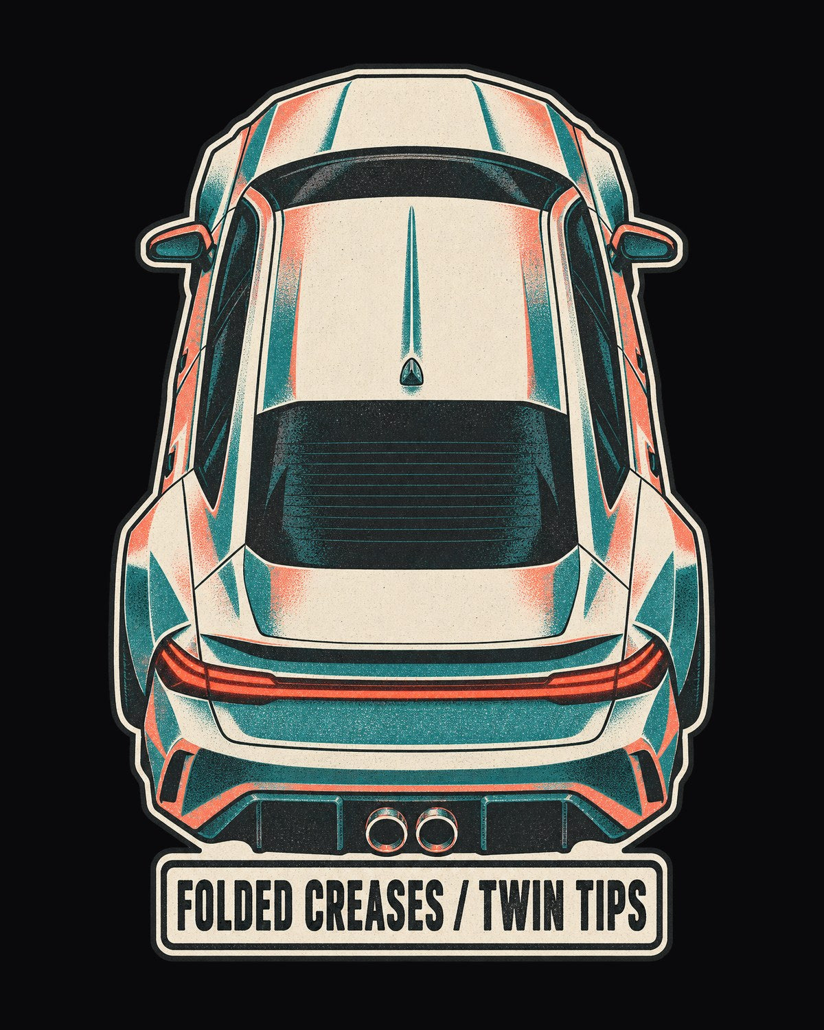 Hyundai Elantra N CN7 Overhead Riso Print Shirt, Twin Tips design only