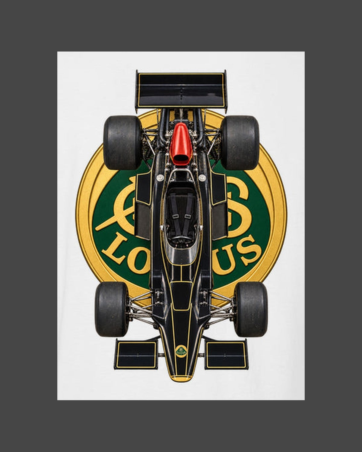 Lotus 72D 1972 Classic F1 Overhead Poster Shirt, Formula 1 Tee design only