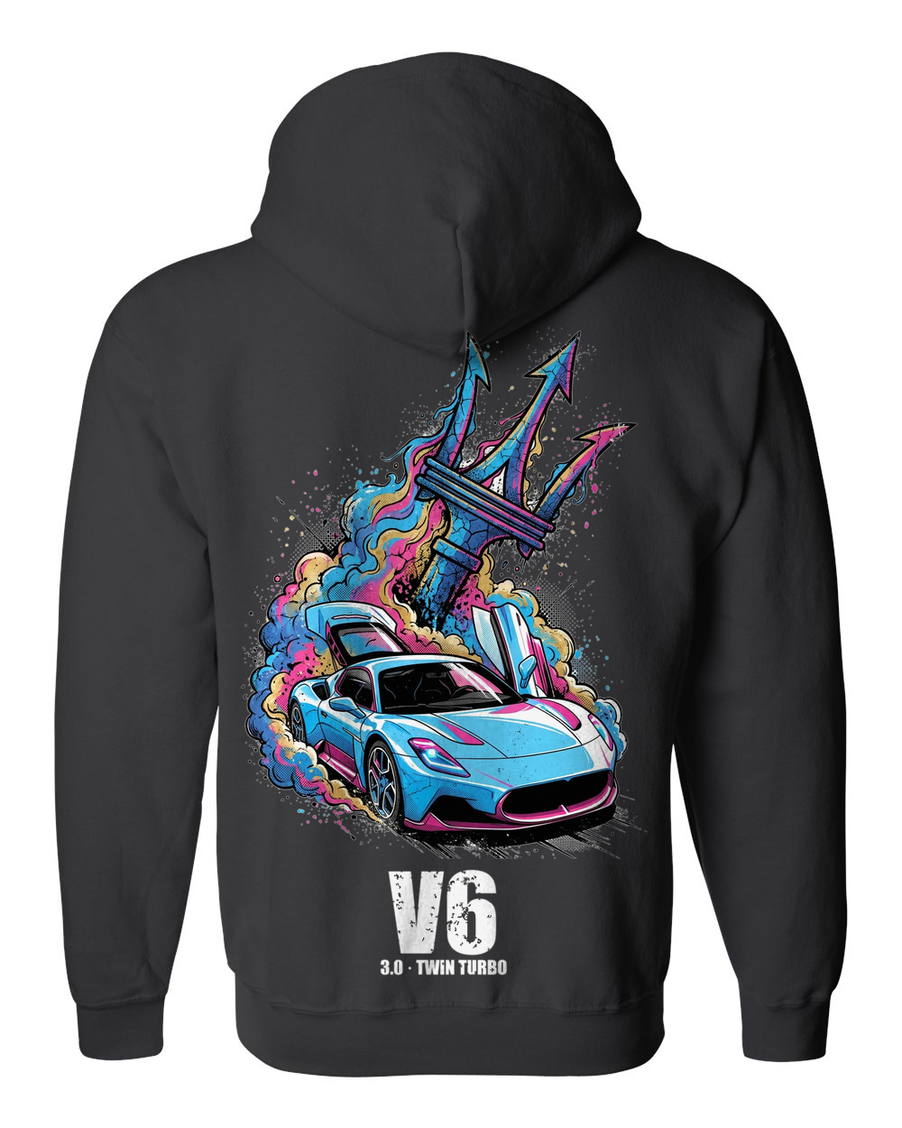 Zip Hoodie Black back